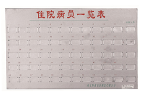 不銹鋼病員一覽表C101、C103